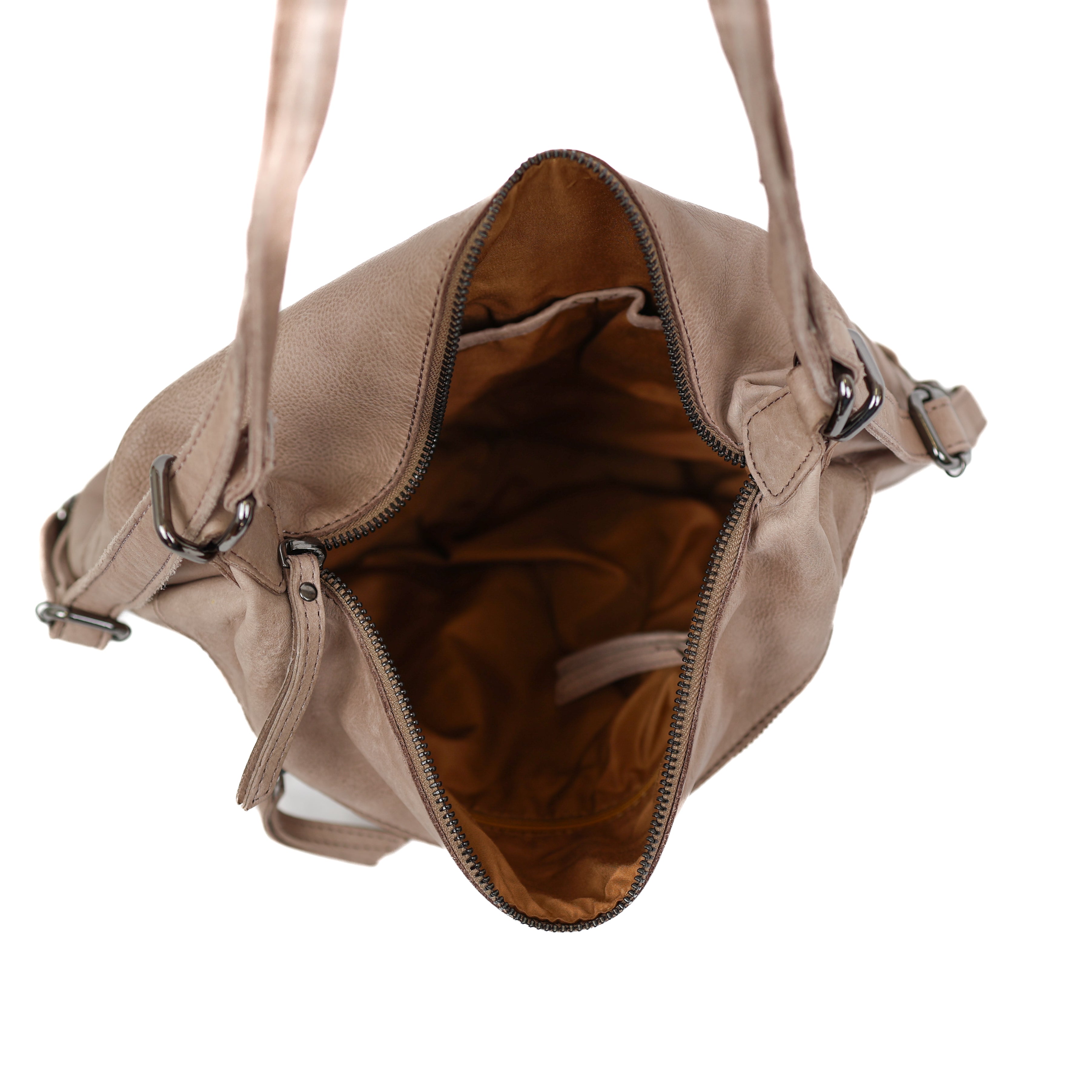 Rugzak/handtas 'Veerle' taupe Taupe