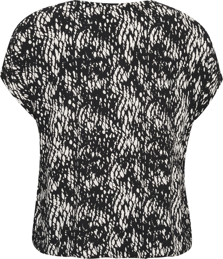Kaffe Curve KCami Stanley Printed x Black/white graphic snake