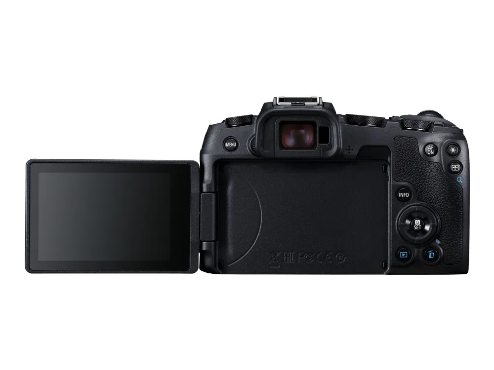 Canon EOS RP - Digitalkamera - spejlløst - 26.2 MP - Full Frame - 4K / 25 fps - 4.3x optisk zoom RF 24-105 mm F4 L IS USM objektiv - Wi-Fi, Bluetooth - med Canon Mount Adapter EF-EOS R