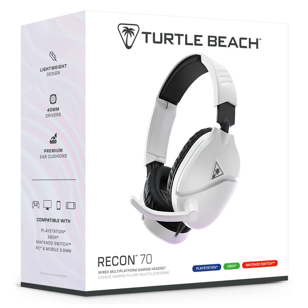 Turtle Beach Recon 70 gaming headset - wit