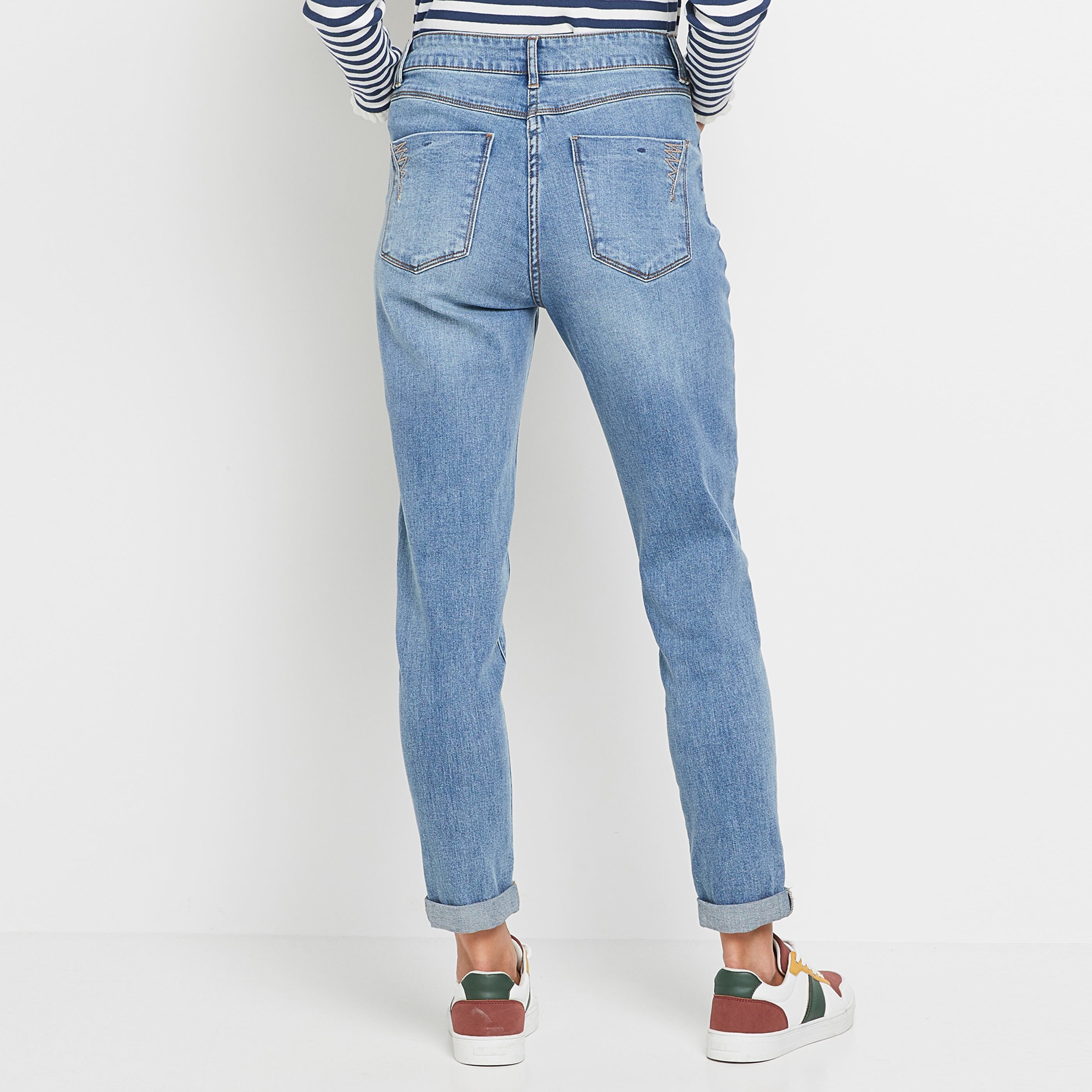 Jean boyfriend SYDNEY femme - STONE