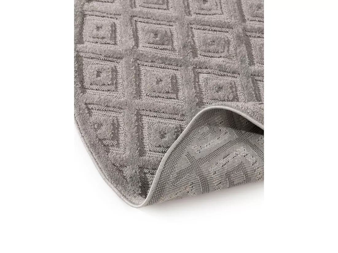 Tapis Leo Gris clair ø 160 cm rond