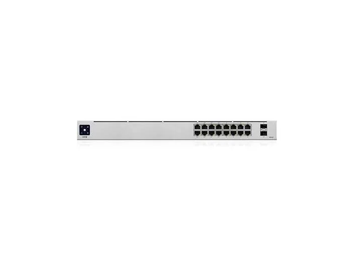 Ubiquiti UniFi Switch USW-16-POE - Switch - Administreret - 16 x 10/100/1000 (8 PoE )   2 x Gigabit SFP (uplink) - desktop, monterbar på stativ - PoE  (42 W)