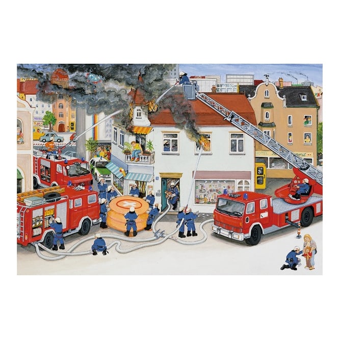 Puzzle-Box - Bei der Feuerwehr - 2x 24 Teile