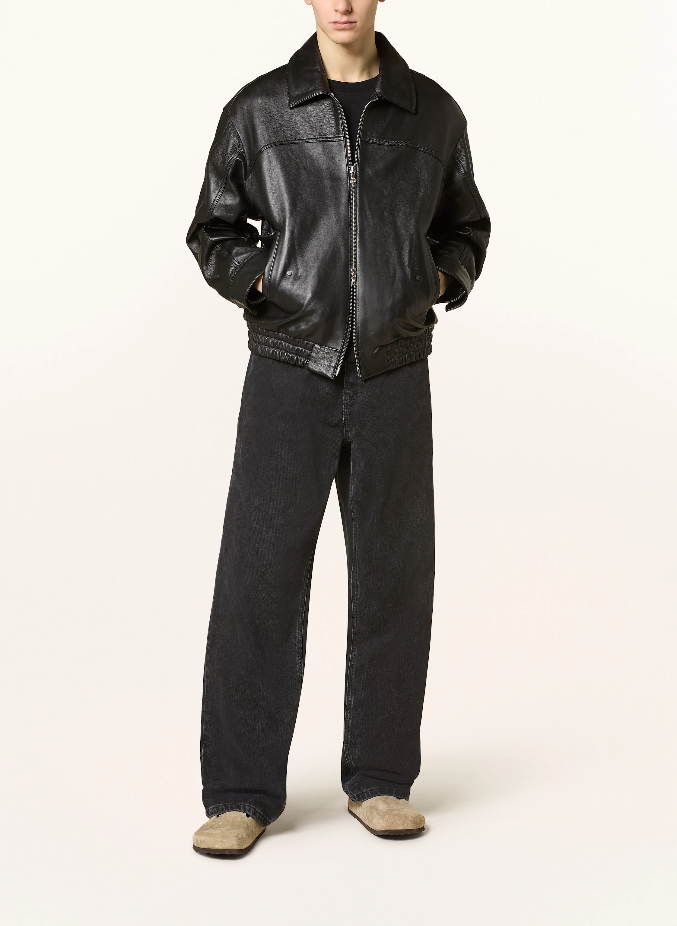rough. Lederjacke