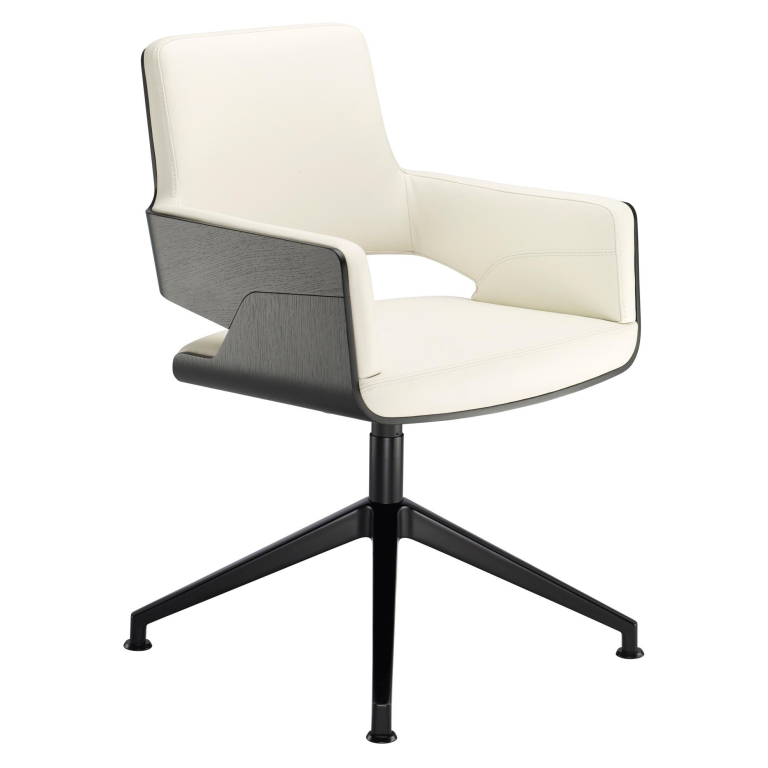 Thonet S847 D/PVD bureaustoel eiken gelakt Latte 635