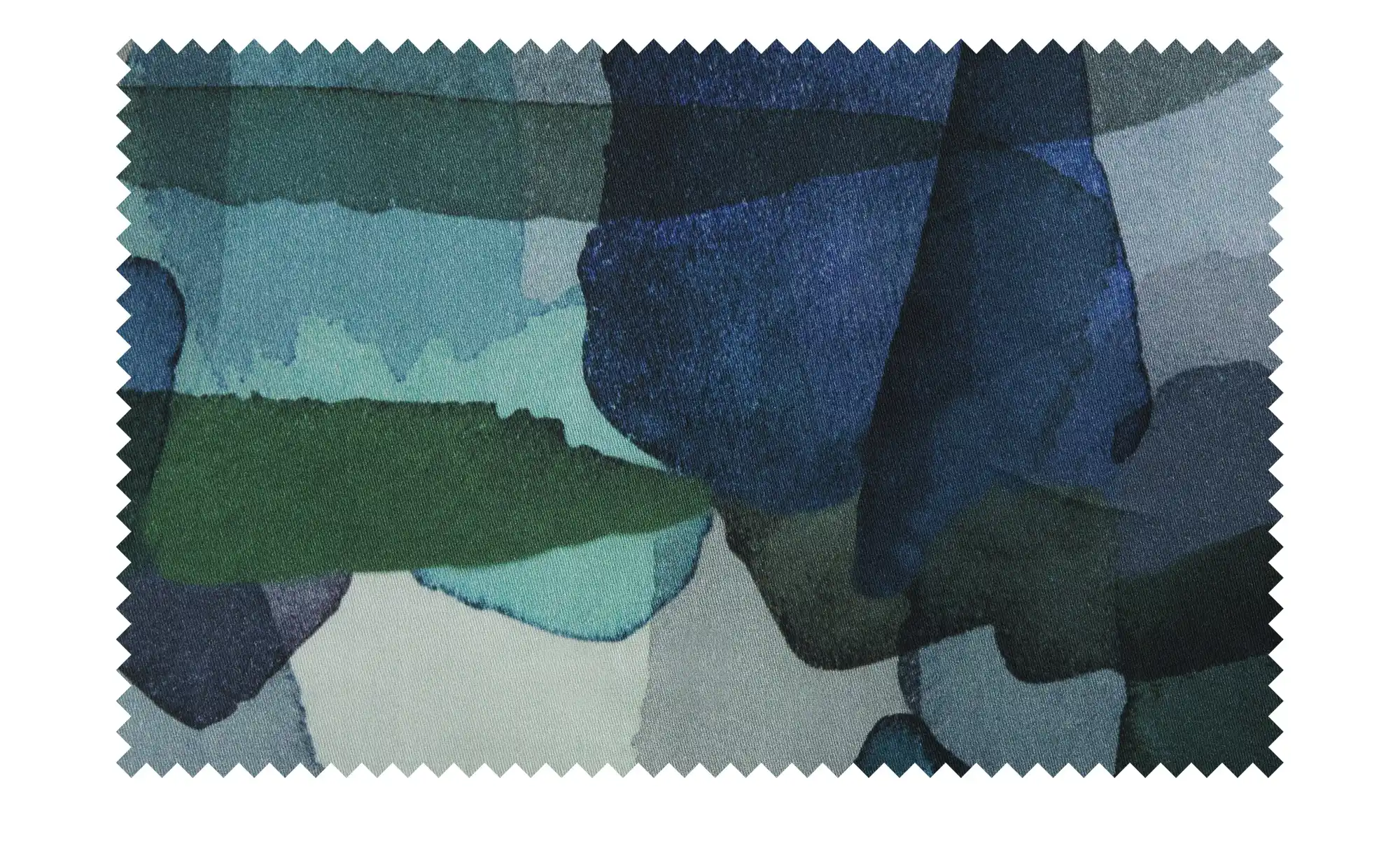 indigo Mako-Satin Wendebettwäsche Stripes