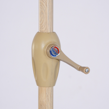 Handson parasol Venetië zwart/beige rond Ø 250 cm