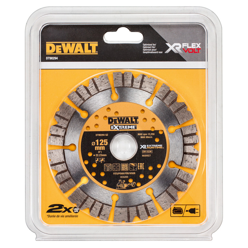 DeWALT diamantschijf sleuvenfrees universeel 125mmx 22.2mm