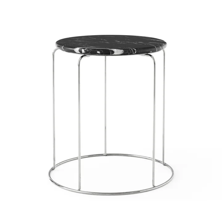 &Tradition - Wire VP11 Tischplatte, Ø 38 cm, Marmor schwarz (Nero Marquina)