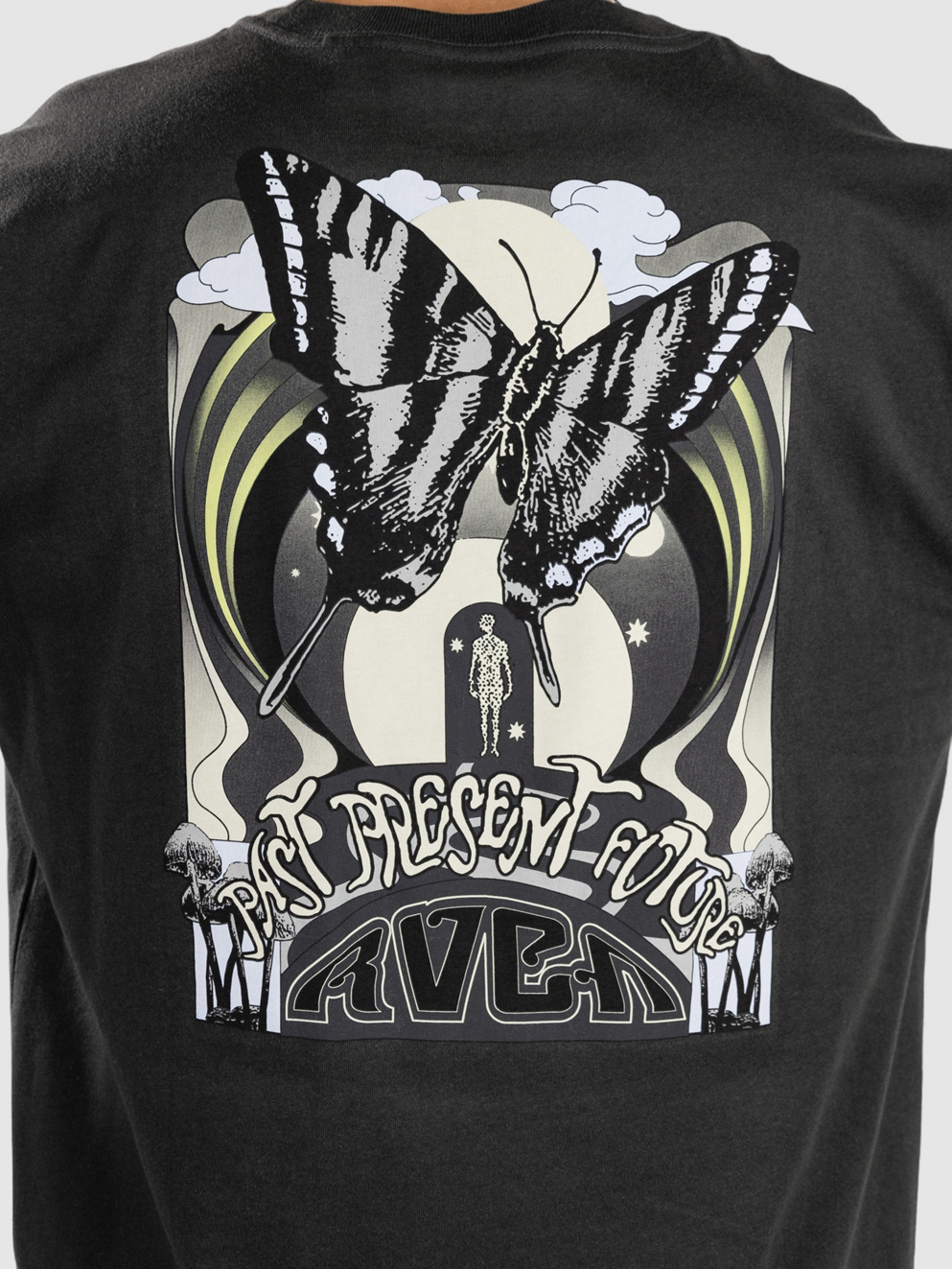 RVCA Fly High T-Shirt pirate black