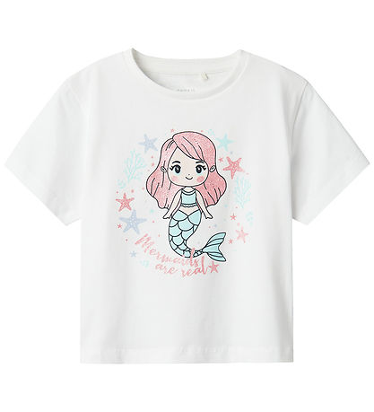 Name It T-Shirt - NmfFrejane - Lucent White