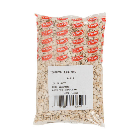 Graines de tournesol blanc - 400 g