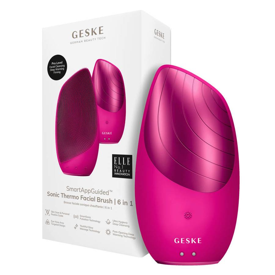 GESKE Sonic Thermo Facial Brush 6 in 1 Magenta