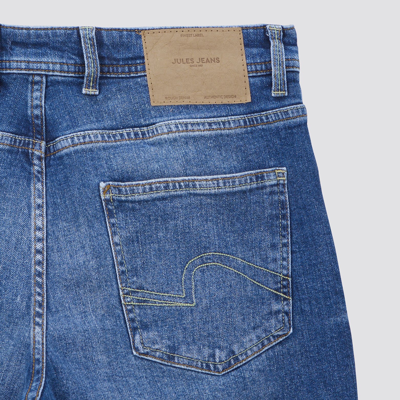 Jean straight 3 longueurs Bleu