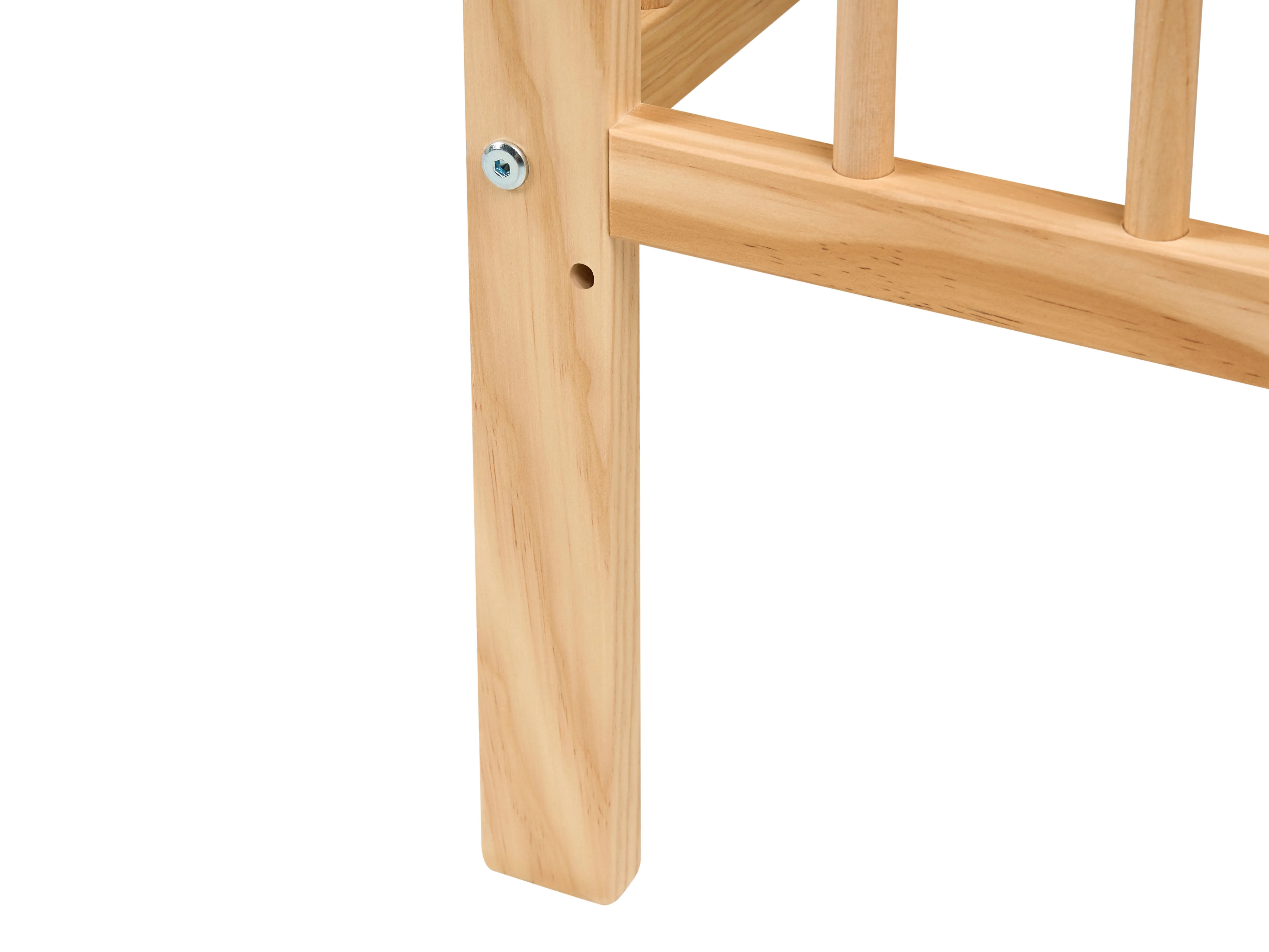 Babybedje Dennenhout BELENGER 60 x 120 cm Lichtbruin