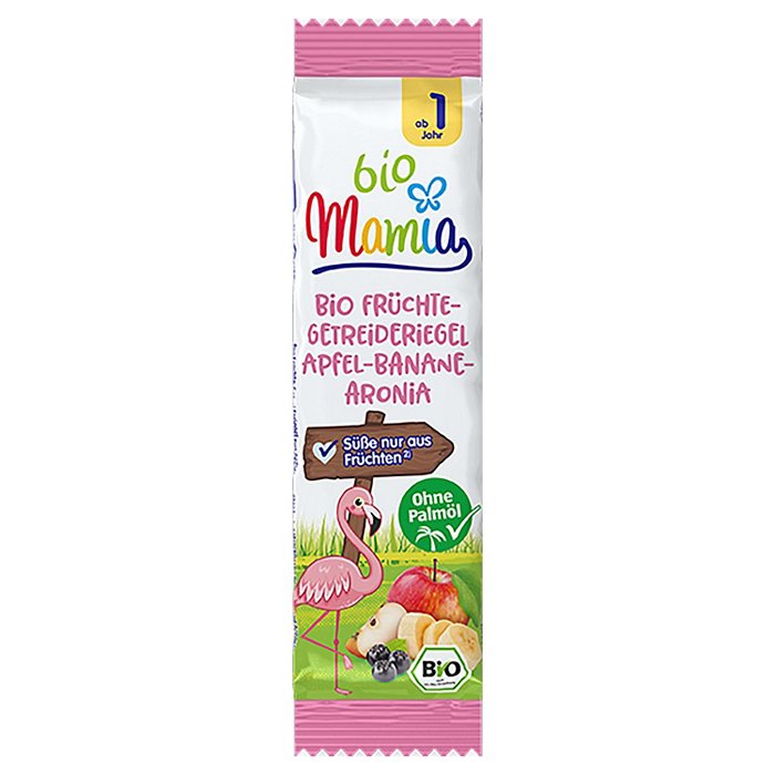 MAMIA BIO Bio-Früchteriegel 25 g, Banane-Apfel-Aronia