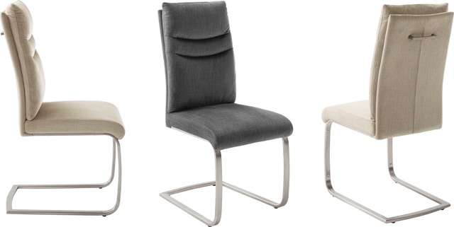 MCA furniture Freischwinger »Gibara Schwingstuhl 2er Set« (Set) 2 Stk.Esszimmerstuhl,Nosag Federung im Sitz,Flachrohr,Belastbarkeit 140 kg