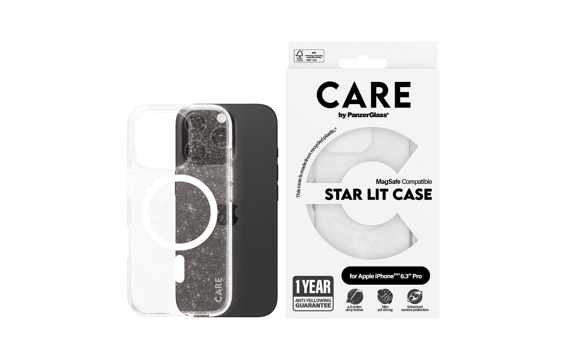 Back Cover Flagship Star Lit iPhone 16 Pro WeissSchutzhülle für das Apple iPhone 16 Pro
