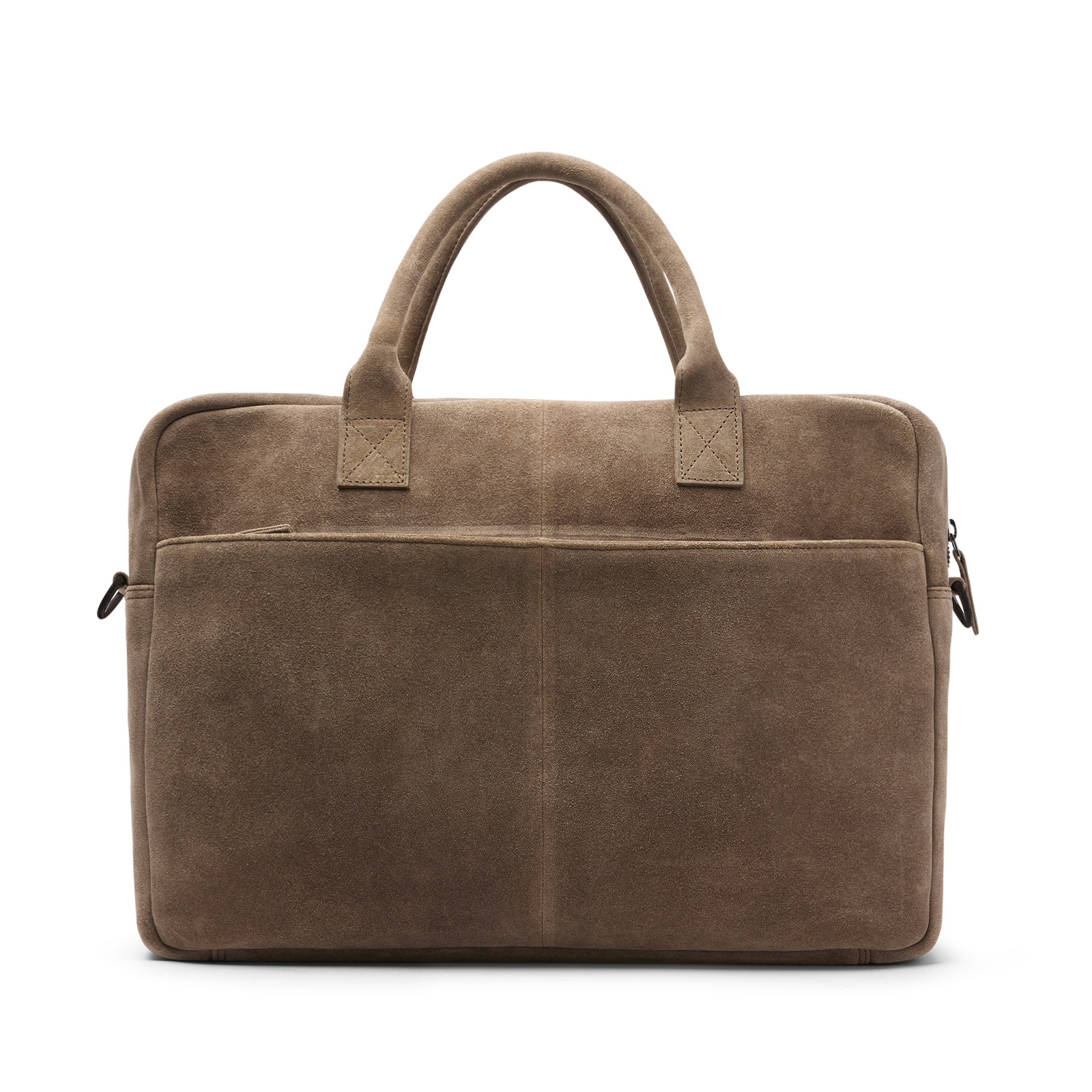 Taupe suède laptoptas 18.5 inch