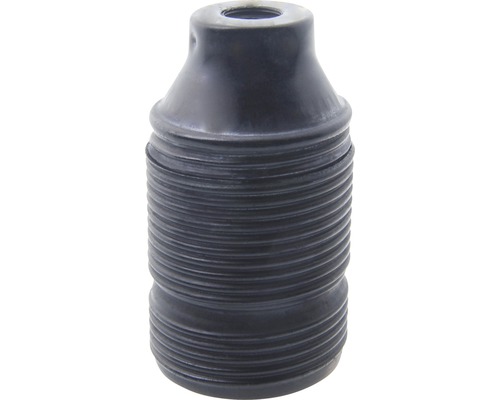 E27 metalen lamphouder met lange schroefdraad, patina/zwart