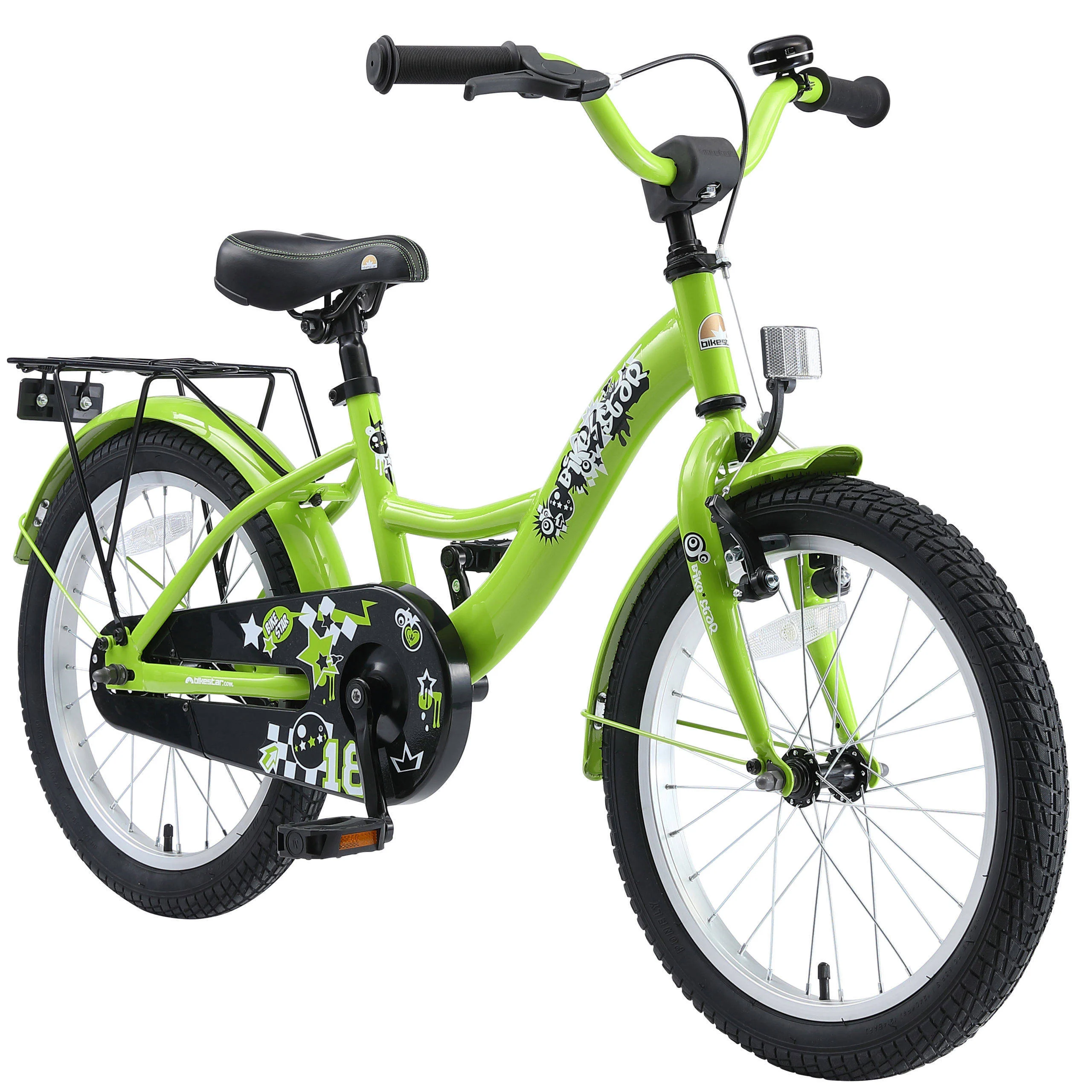 BikeStar Classic kinderfiets 18 inch groen