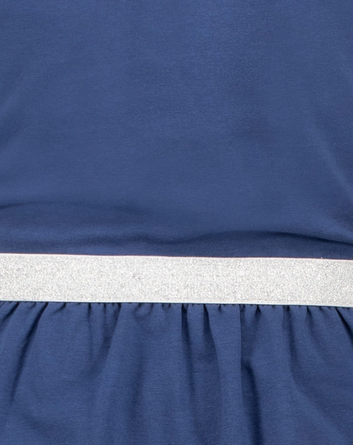 Kurzarmkleid PAILLETTEN HORSE in diva blue