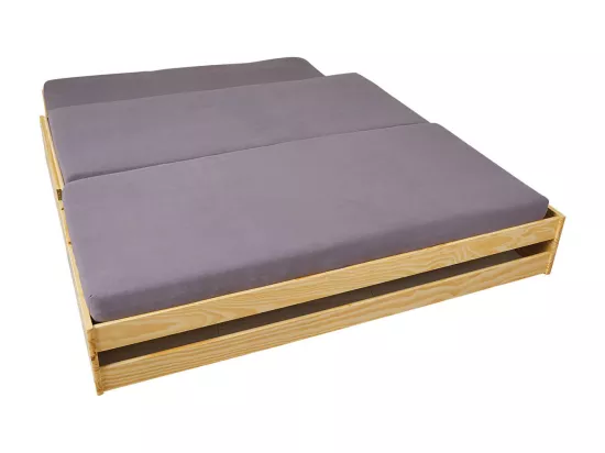JESSICA - Pack Lit Multifonctions 90x200 + 2 Matelas Ibiza