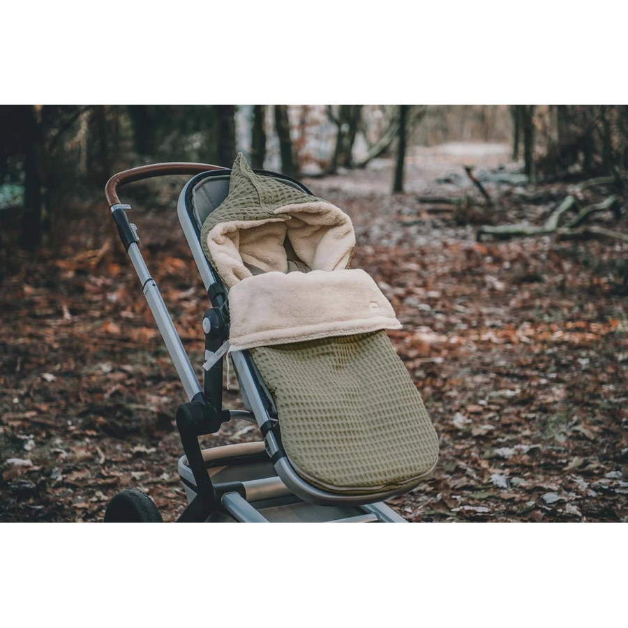 koeka Buggy Fußsack Plüsch Oslo grün