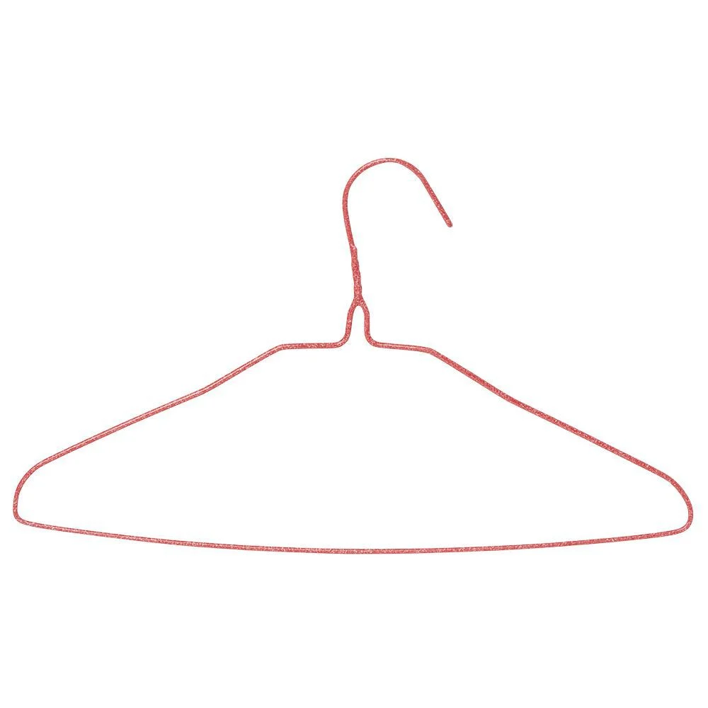 Cintre en métal rouge x10