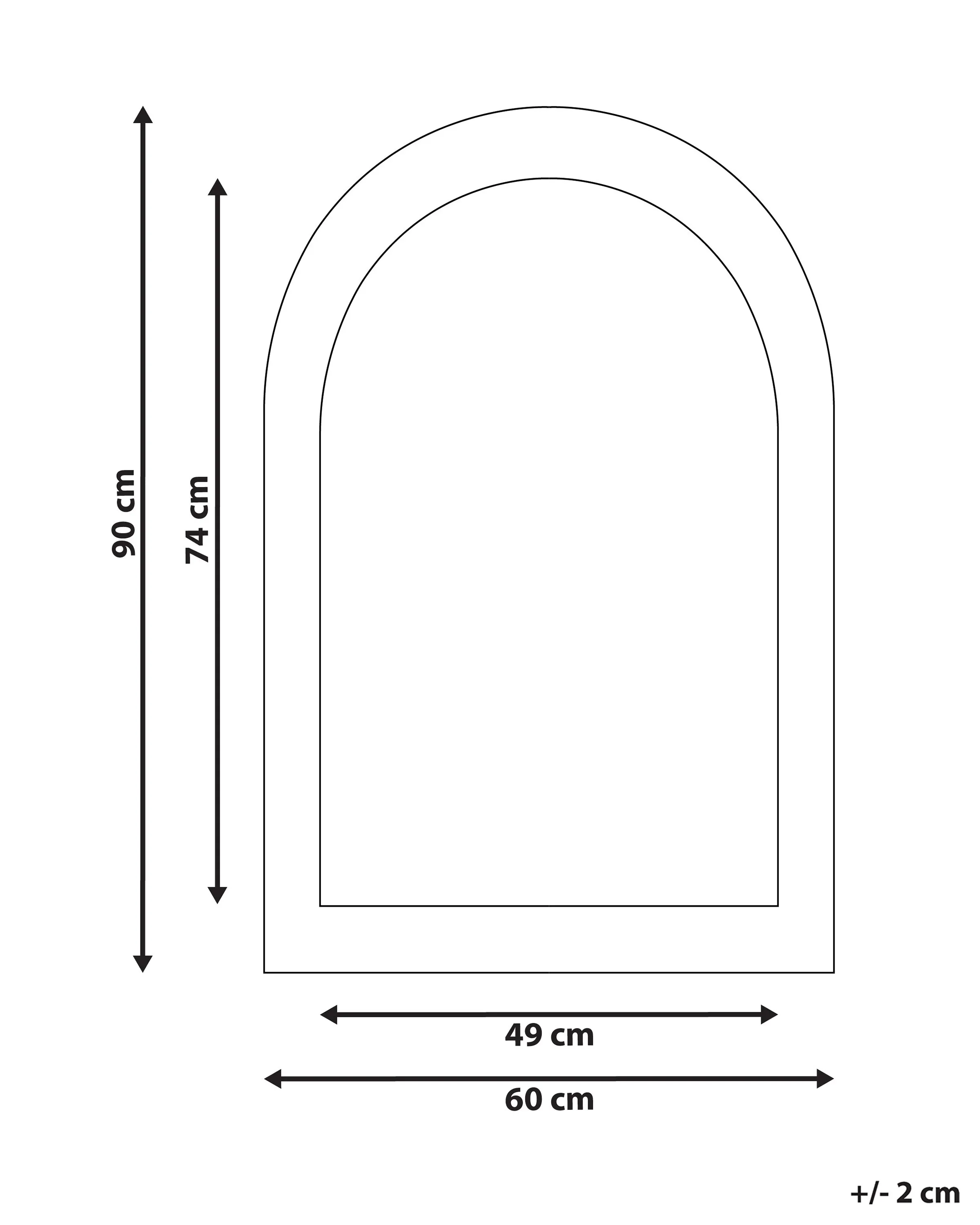 Wandspiegel HURIEL 60 cm 90 cm Fluweel Olijfgroen