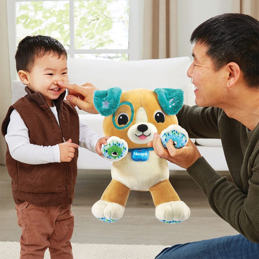 Peluche d'activité - Nougat mon ami aux pattes magiques - Ecru