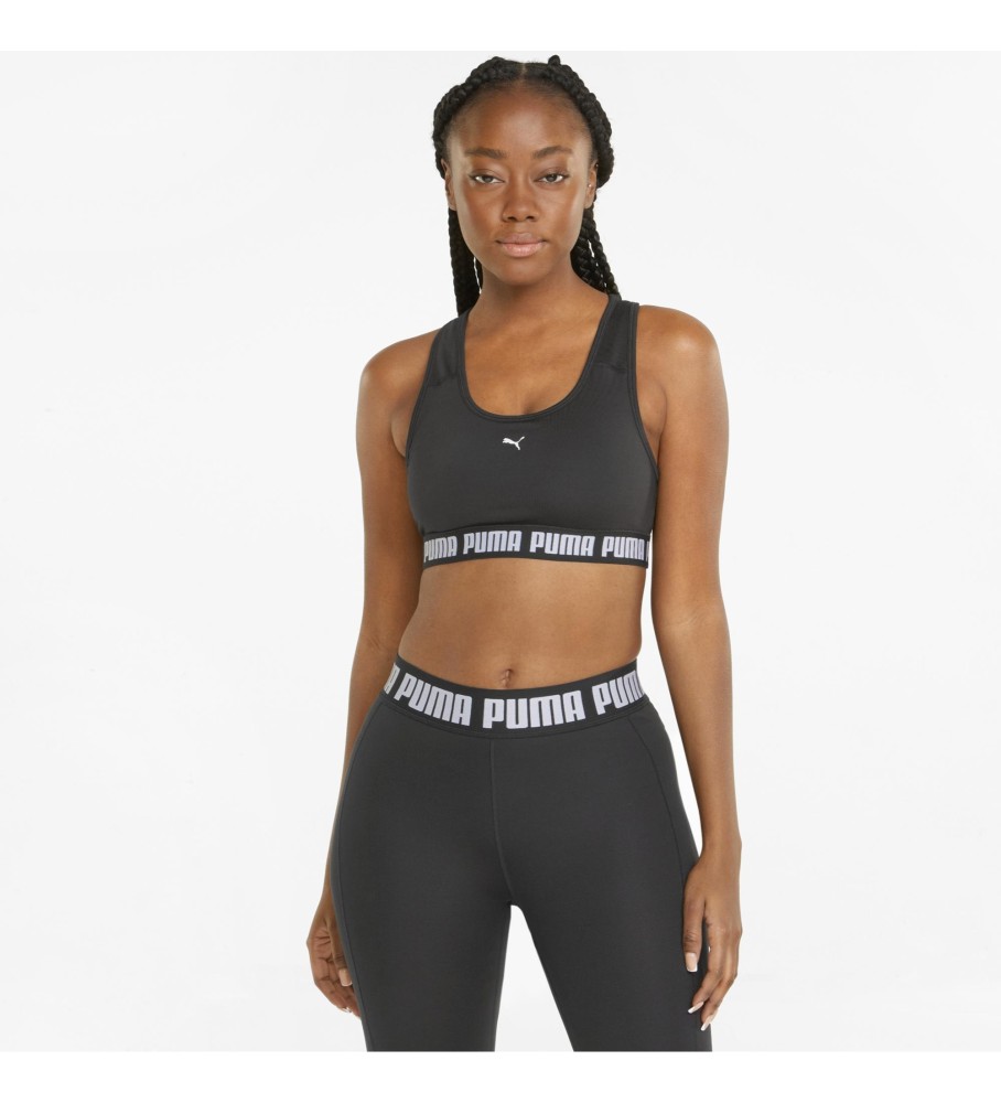 Sutiã Puma Mid Impact Strong, Preto