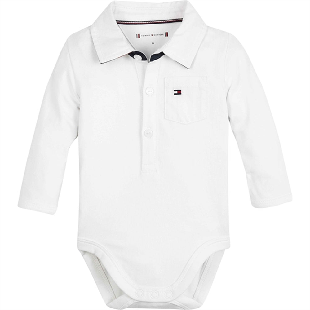Baby Boy Poplin Body White - Tommy Hilfiger