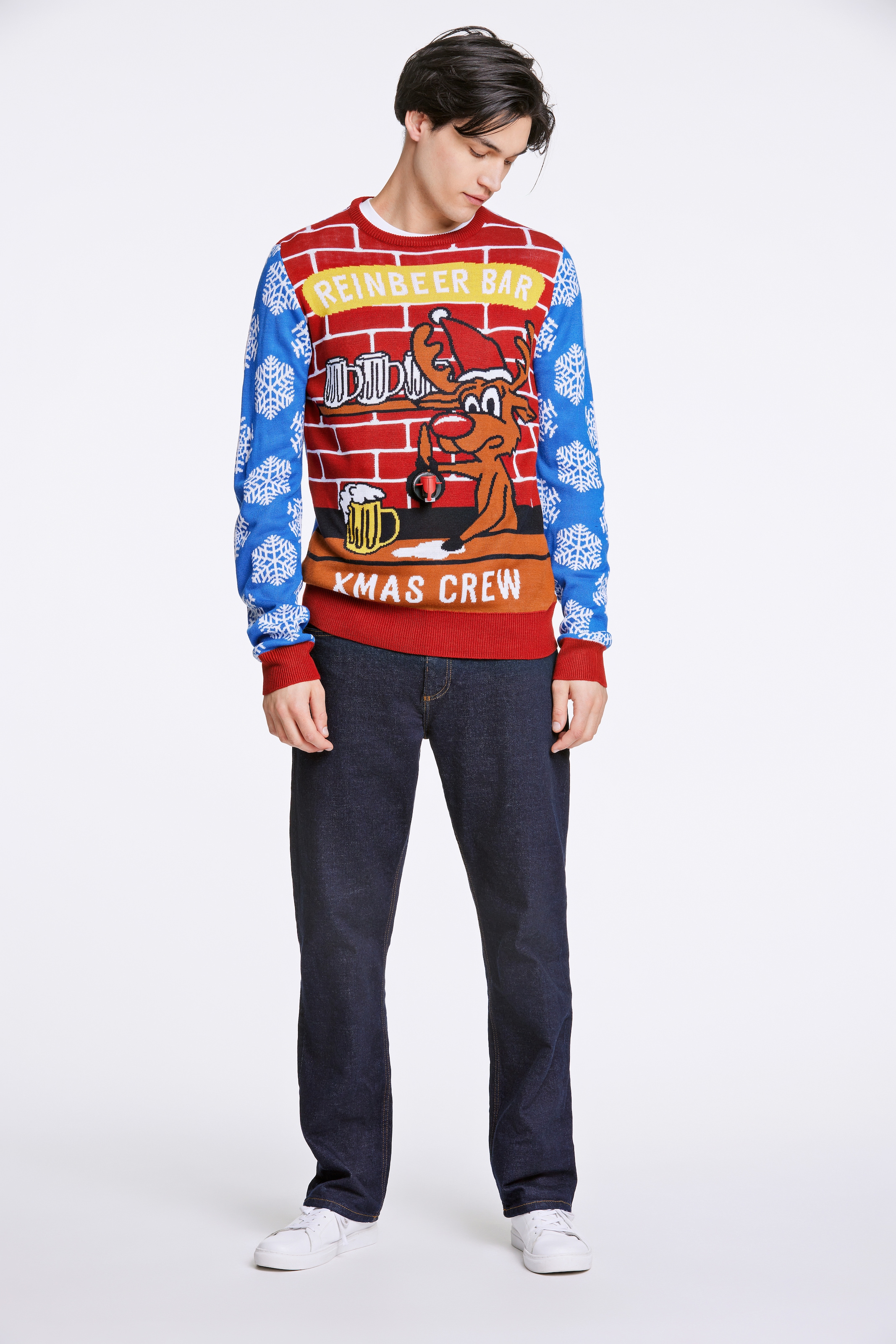 LINDBERGH Strickpullover , mit Weihnachts-Motiv