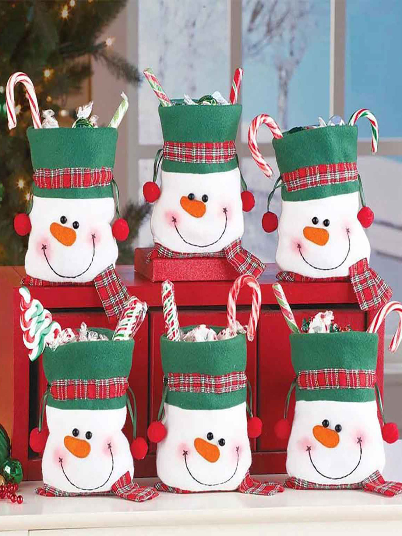 2 pochettes déco Noël pour confiserie