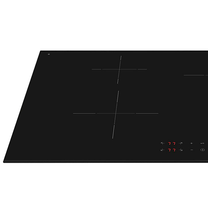 Plaque de cuisson à induction 4 foyers Universel l. 75 cm SI2741D Smeg verre noir