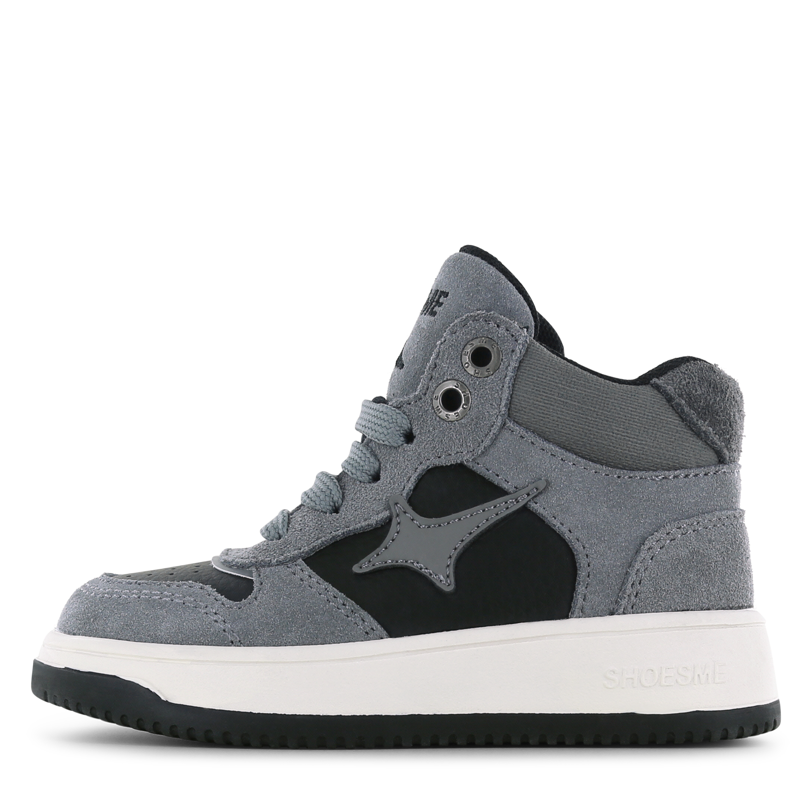 Shoesme grijze sneaker Microfiber leer, Suède | Sale
