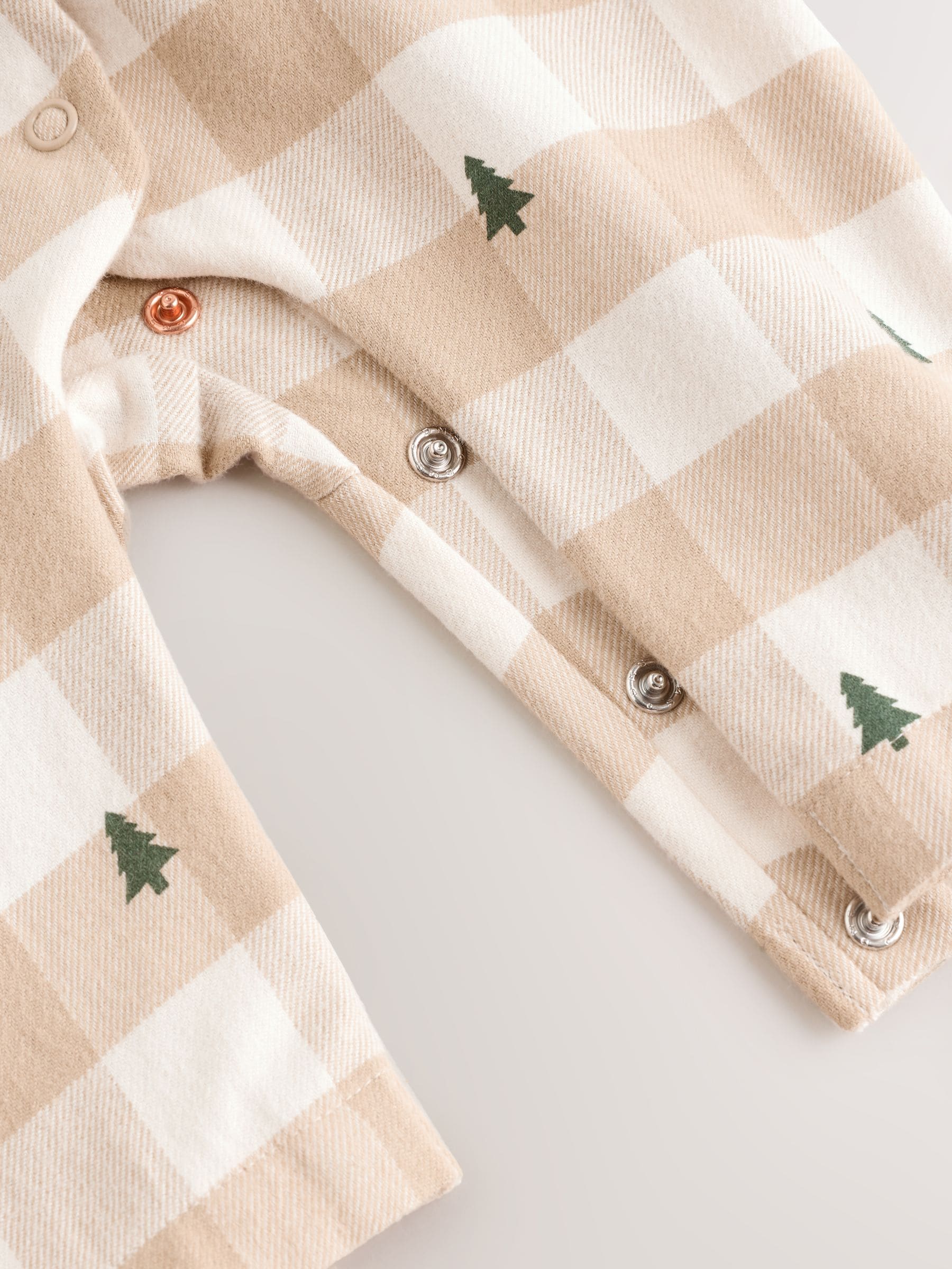 Neutraal geruit - Matching Family - Kerstpyjama (0mnd -3jr)