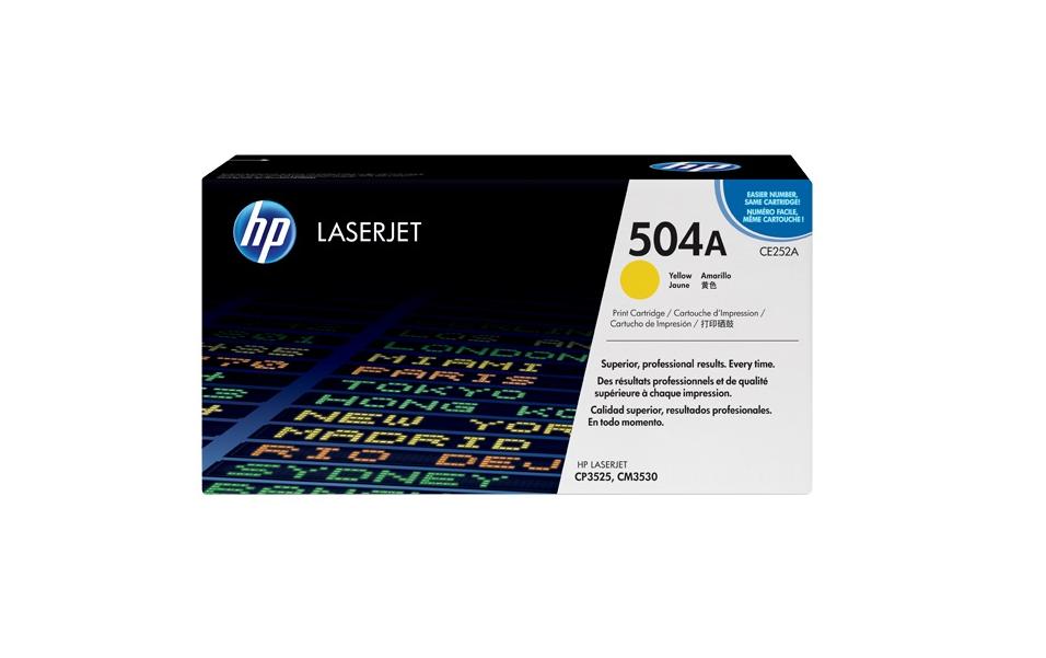 Toner Nr. 504A (CE252A) Yellow<br>Tonerkartusche