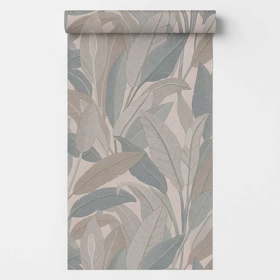 Dutch Wallcoverings Vliesbehang Renaissance leaves - grijs - 10,05m x 53cm
