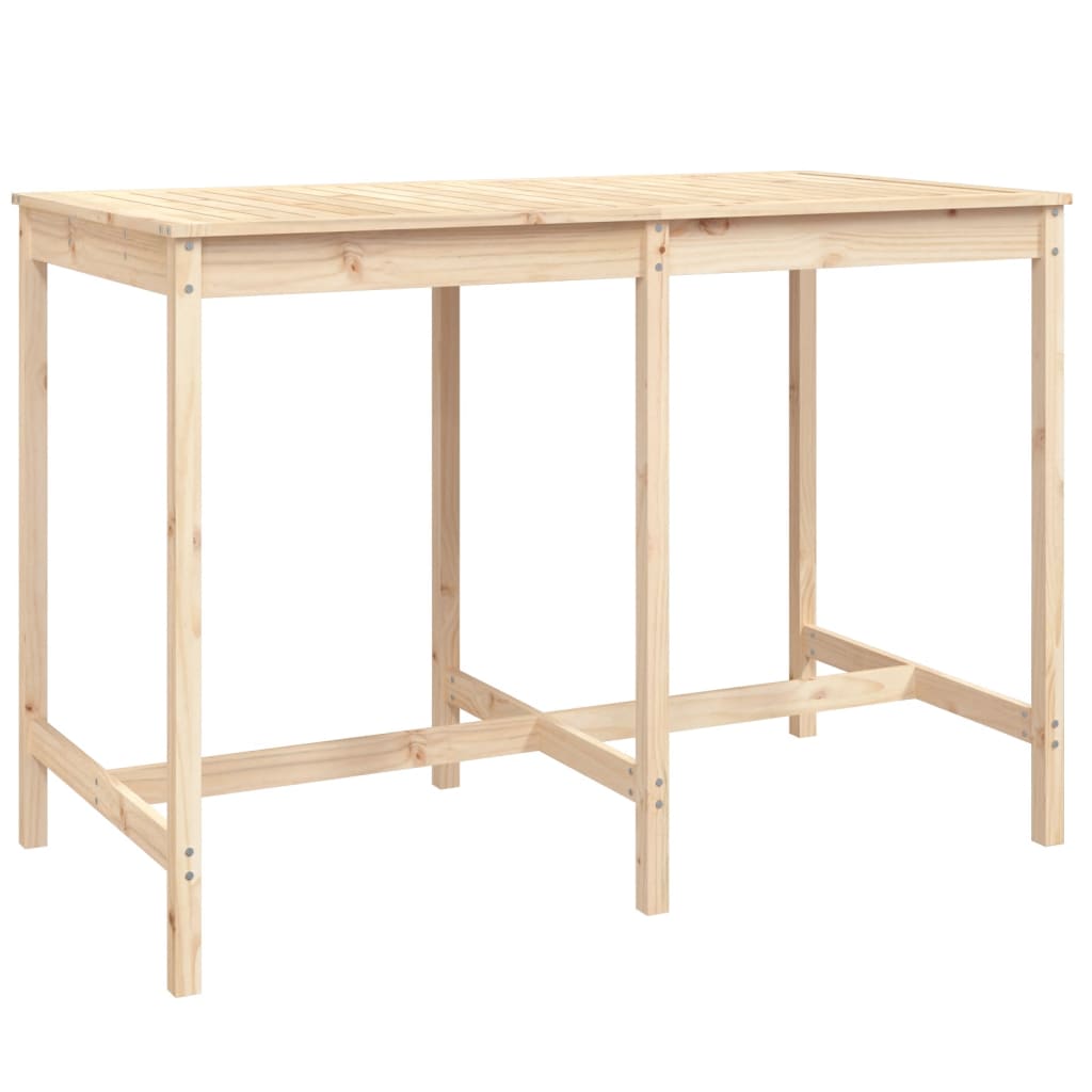 Ensemble de bar de jardin 7 pcs bois de pin massif