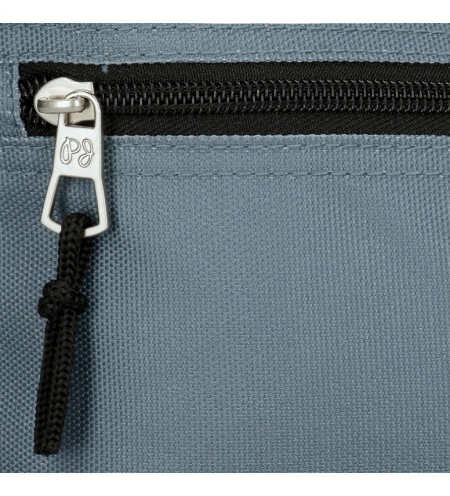 Estojo Pepe Jeans com três compartimentos 6334327 Azul