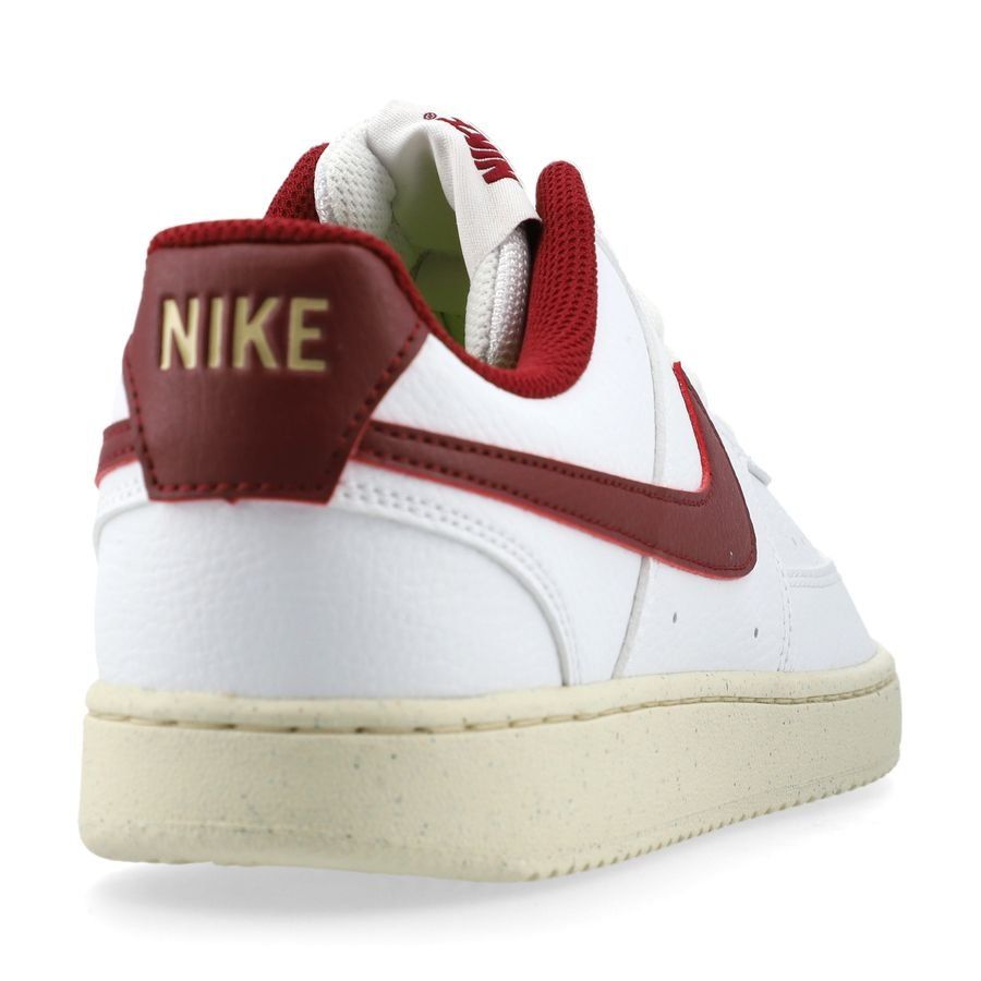 Nike Chaussures Court Vision Low Next Nature - Blanc/Bordeaux Femme