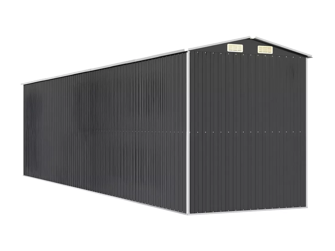 Abri de jardin Anthracite 192x772x223 Acier galvanisé