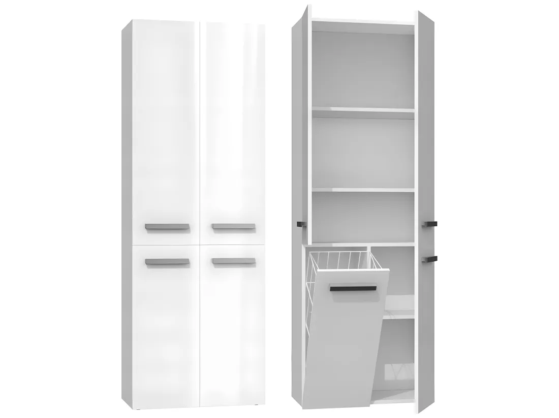 RORY | Armoire de salle de bain design moderne | Dimensions 174x60x30 cm | Colonne de rangement
