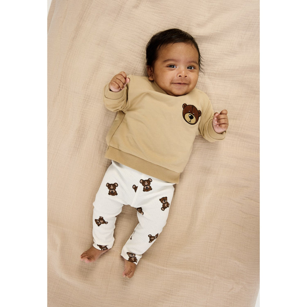 Køb THE NEW Siblings Cloud Dancer AOP TNSBPaulo Rib Leggings