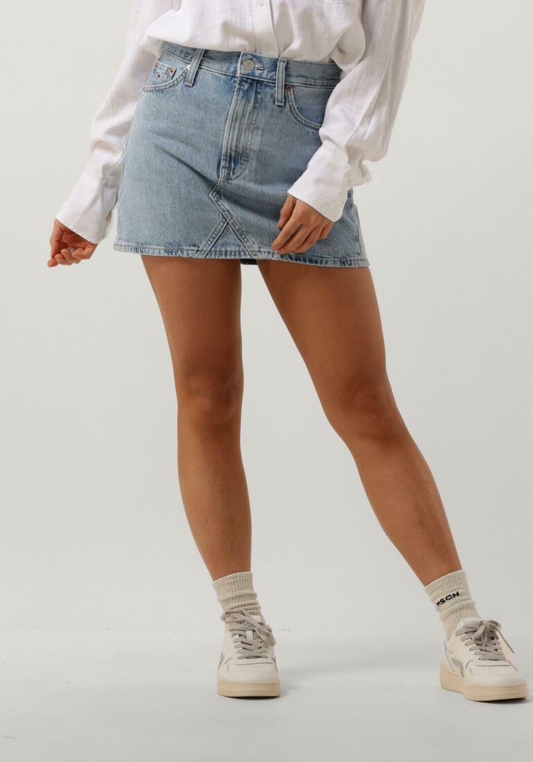 TOMMY JEANS blauwe tommy jeans minirok izzie mr mn skirt