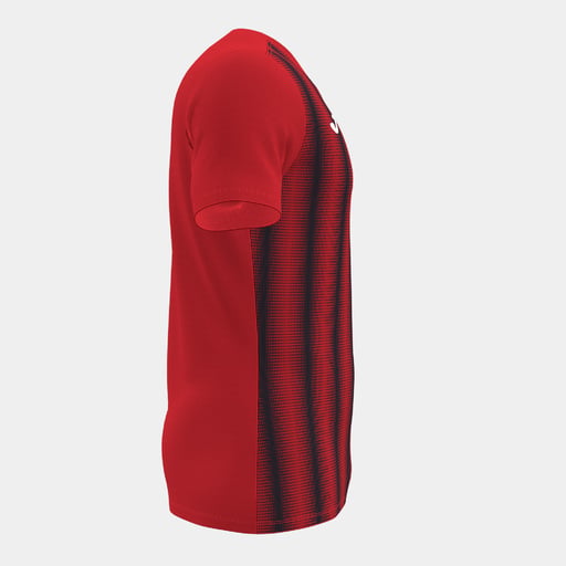 Camiseta Joma Inter II de manga curta, vermelha e preta.