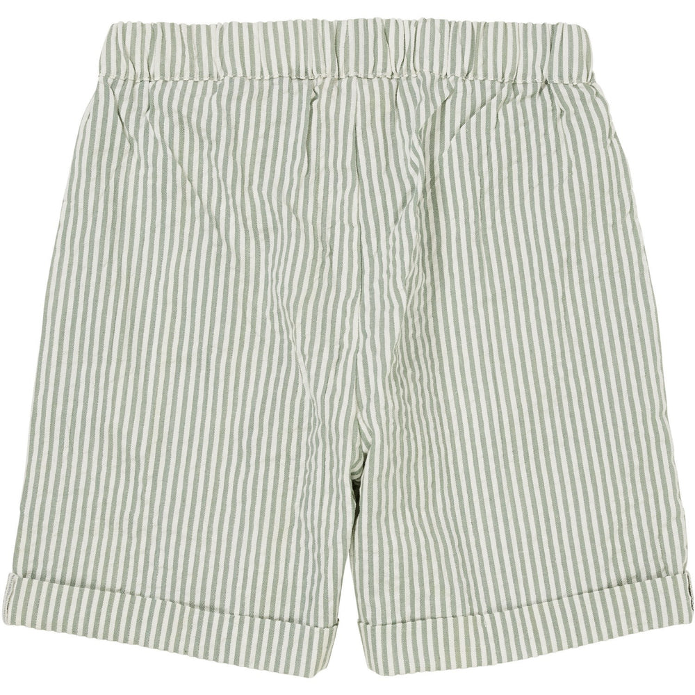 Køb COPENHAGEN COLORS Green W Cream Stripe Seersucker Shorts Sporty